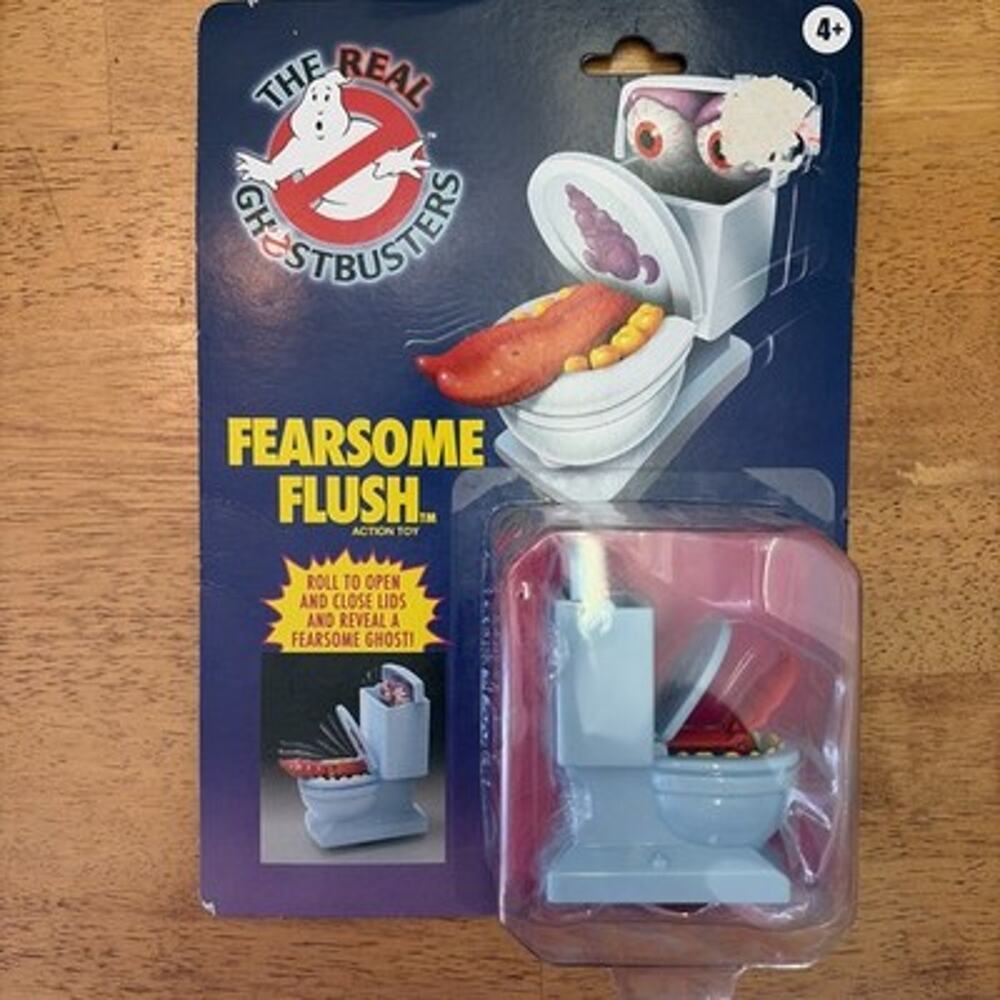 Real Ghostbusters FEARSOME FLUSH Vintage Kenner Toilet Ghost Action Figure
